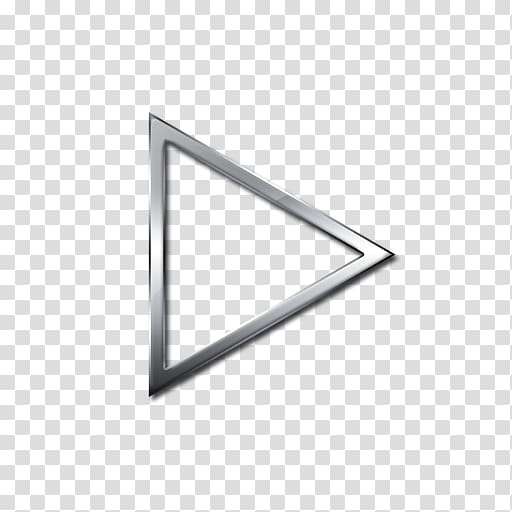 Right triangle Arrow Rectangle, triangle silver transparent background PNG clipart