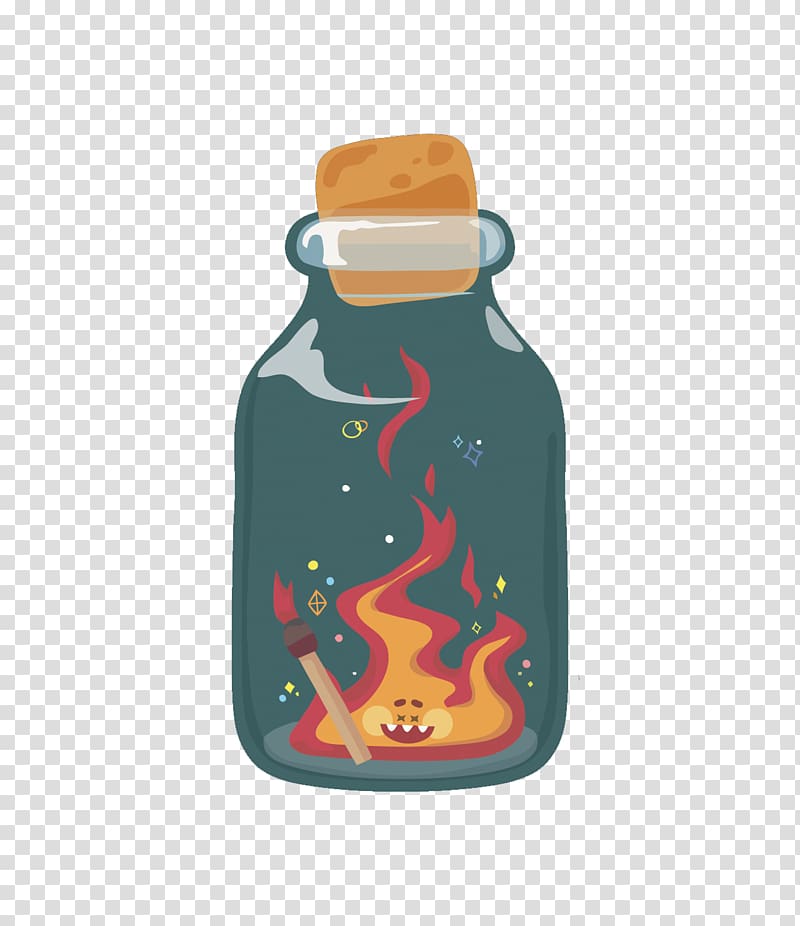 Computer Software, the flame in the bottle transparent background PNG clipart