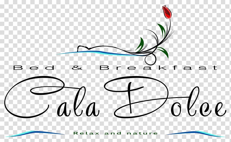 Calligraphy B&B Cala Dolce Spiaggia del Lazzaretto Bed and breakfast, cala transparent background PNG clipart
