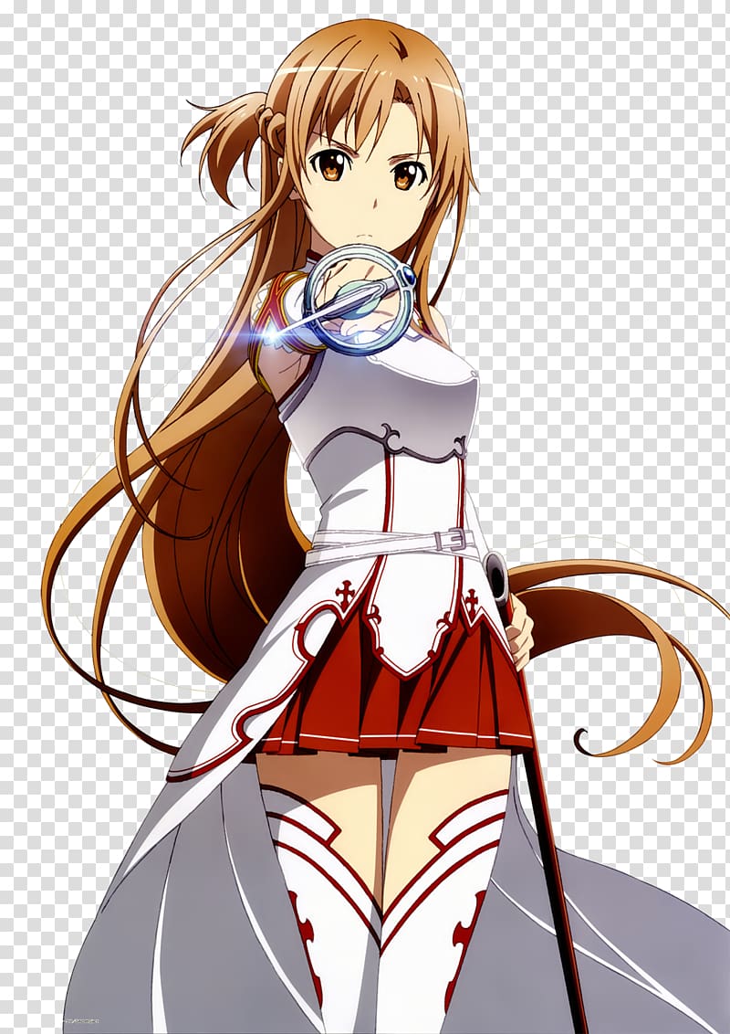 Asuna Kirito Sword Art Online 1: Aincrad Anime, sword art transparent background PNG clipart