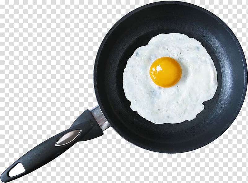 Fried egg Frying pan Cooking, Frying pan transparent background PNG clipart