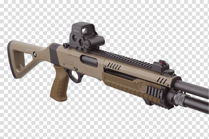 Assault rifle Fabarm SDASS Tactical Pump action Shotgun Firearm, assault rifle transparent background PNG clipart