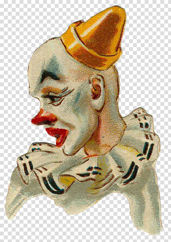 vintage circus clown transparent background PNG clipart