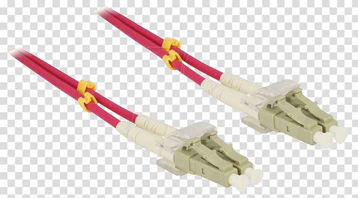 Multi-mode optical fiber Patch cable Electrical cable Optical fiber connector, fibre optic transparent background PNG clipart