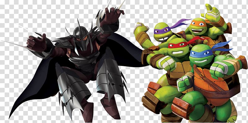 Shredder Raphael Leonardo Donatello Michelangelo, TMNT transparent background PNG clipart