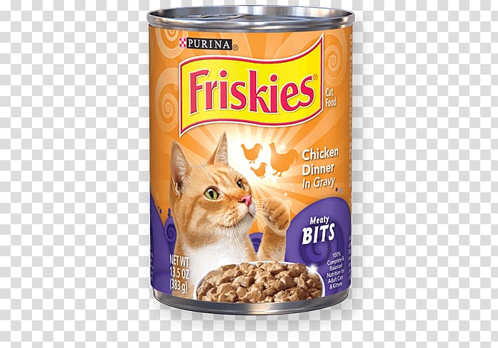 Cat Food Friskies Pet food Nestlé Purina PetCare Company, Chicken gravy transparent background PNG clipart