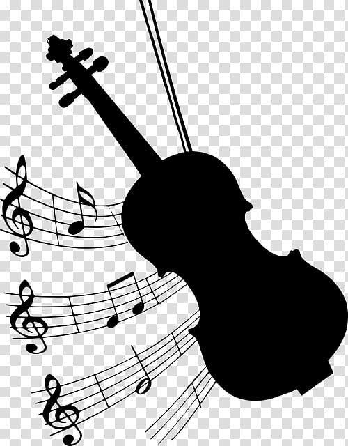 Violin Music Silhouette, violin transparent background PNG clipart