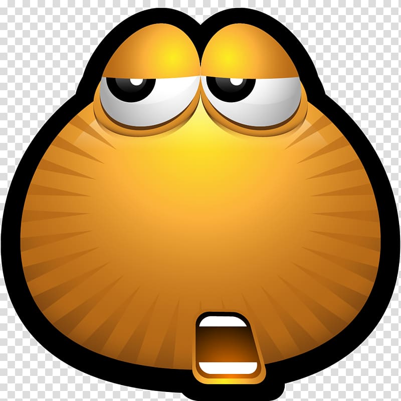 emoticon yellow beak smile, Brown Monsters 46 transparent background PNG clipart