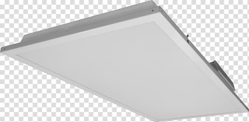 Light fixture Troffer Recessed light LED lamp, floodlight transparent background PNG clipart