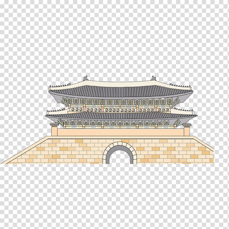 Namdaemun Architecture Facade, Classical city transparent background PNG clipart