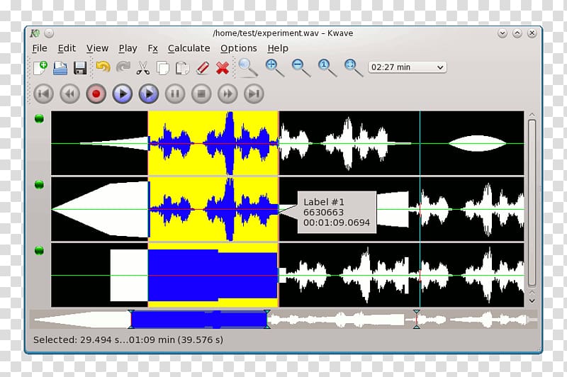 Computer program Audio editing software KDE Sound Editor, others transparent background PNG clipart