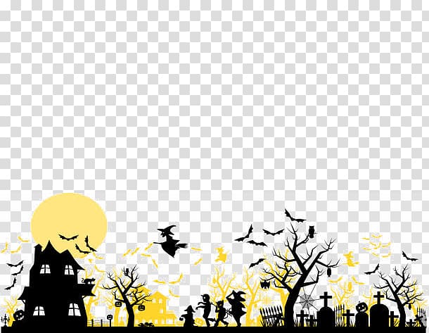Halloween Jack-o-lantern , Horror Themes transparent background PNG clipart