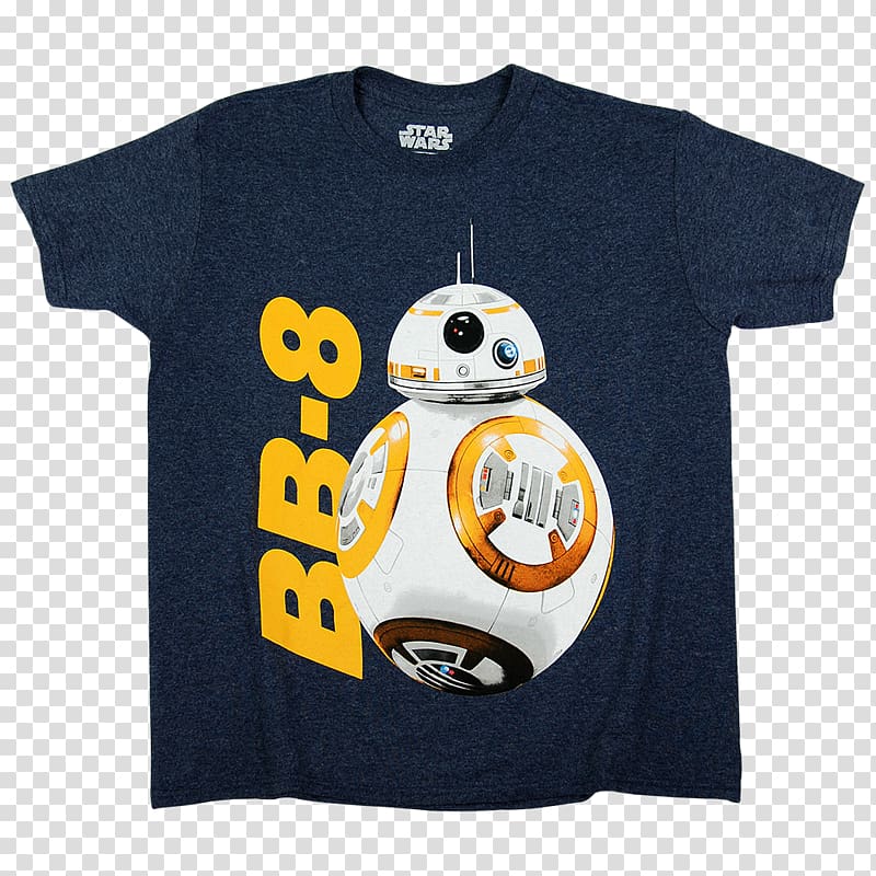 BB-8 T-shirt Star Wars sequel trilogy Droid, T-shirt transparent background PNG clipart