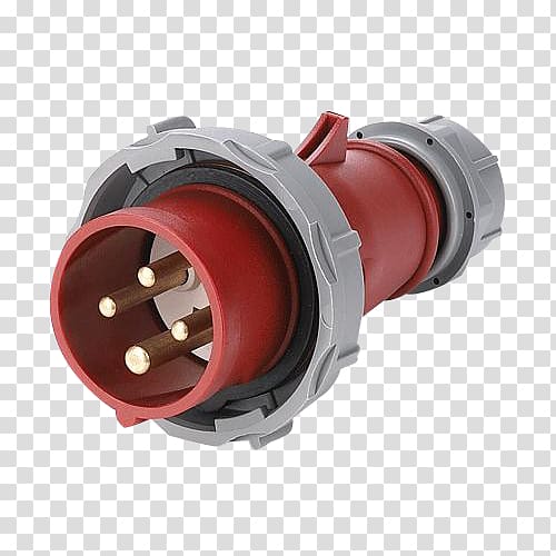 Electrical connector AC power plugs and sockets Industrial and multiphase power plugs and sockets Network socket Three-phase electric power, Electric Plug transparent background PNG clipart