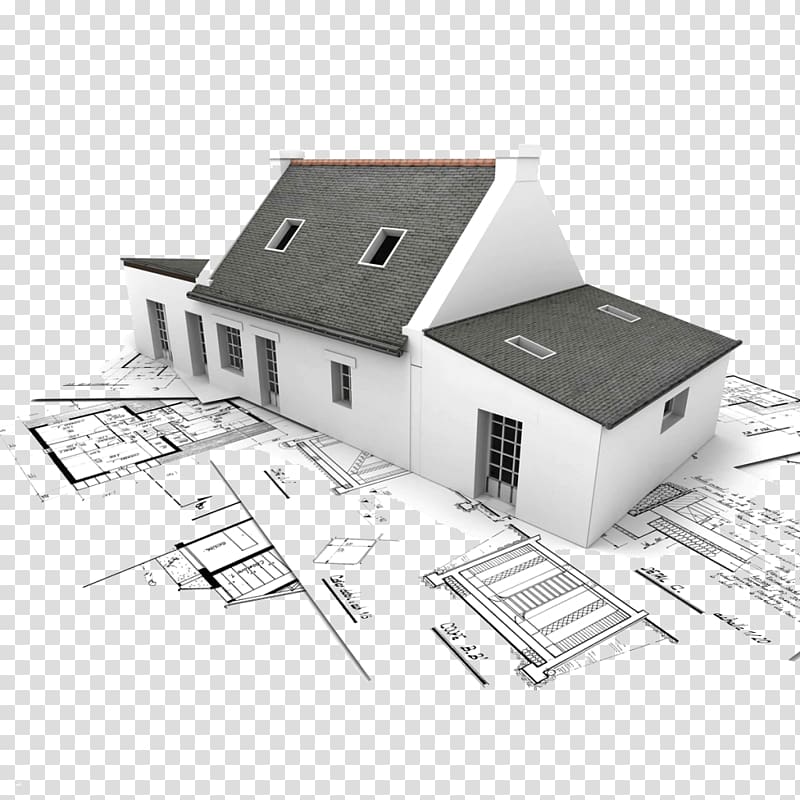 white and gray concrete house illustration, House plan Blueprint Architectural plan Architecture, blueprint transparent background PNG clipart