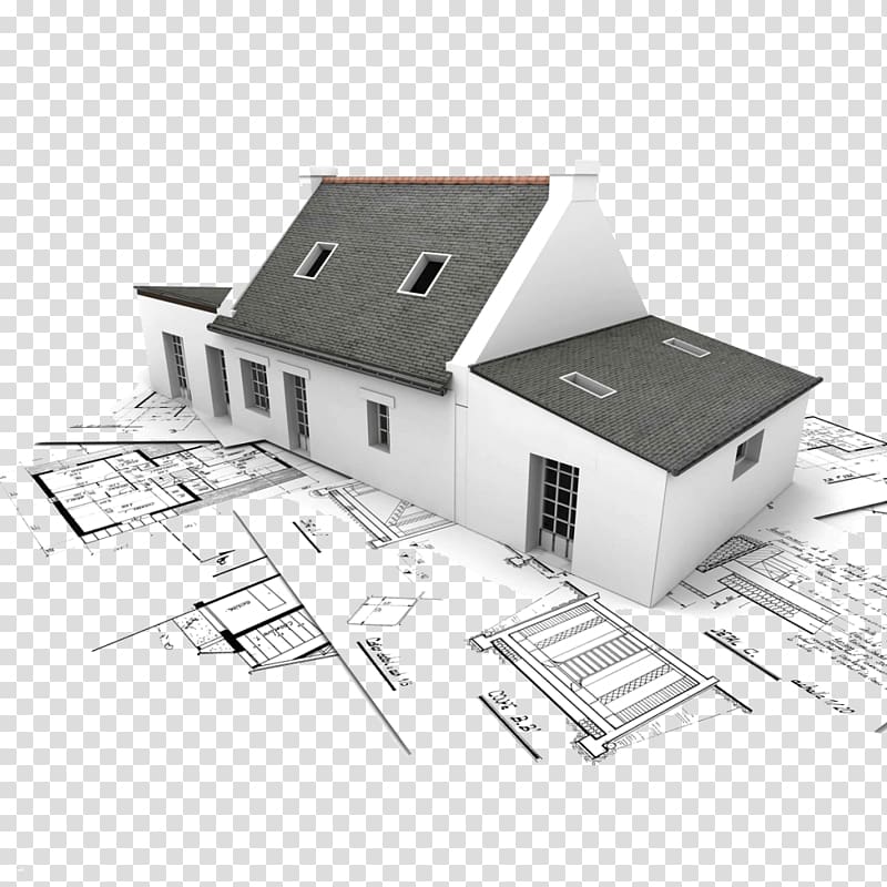 White And Gray Concrete House Illustration House Plan