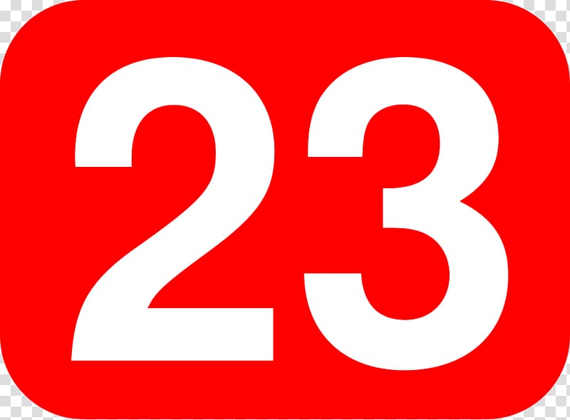 Number Red 23 enigma, numeros primos transparent background PNG clipart