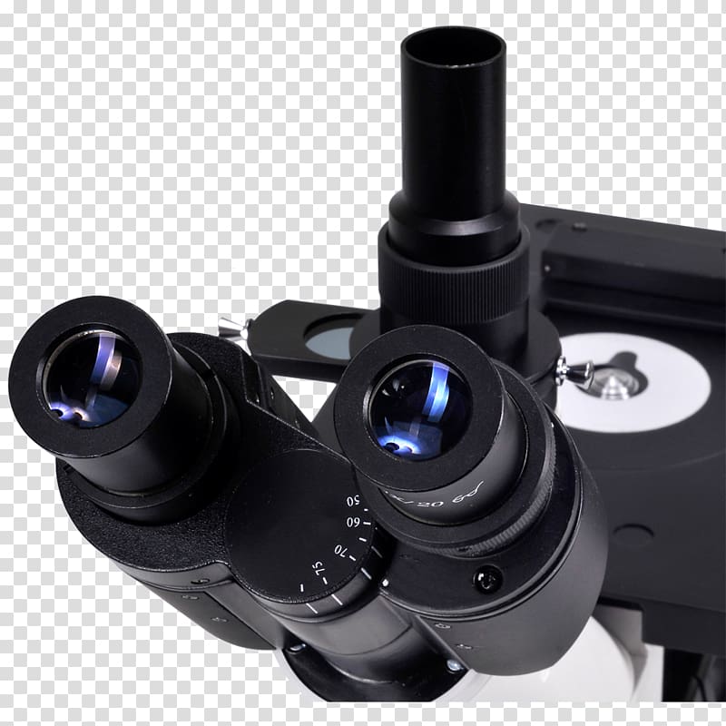 Camera lens Optical microscope Omano OMM300-T Inverted Metallurgical Compound Microscope Optical instrument, Inverted Microscope transparent background PNG clipart