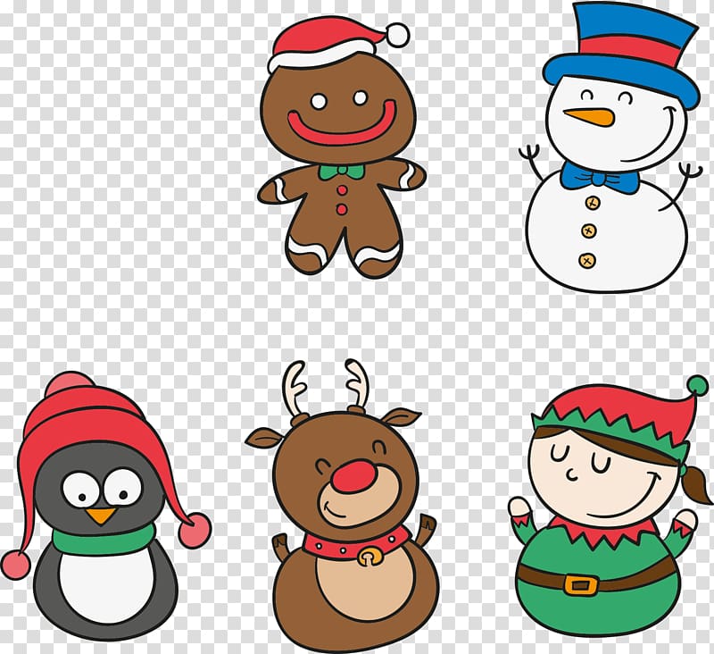 Christmas Drawing , Christmas snowman and little girl transparent background PNG clipart