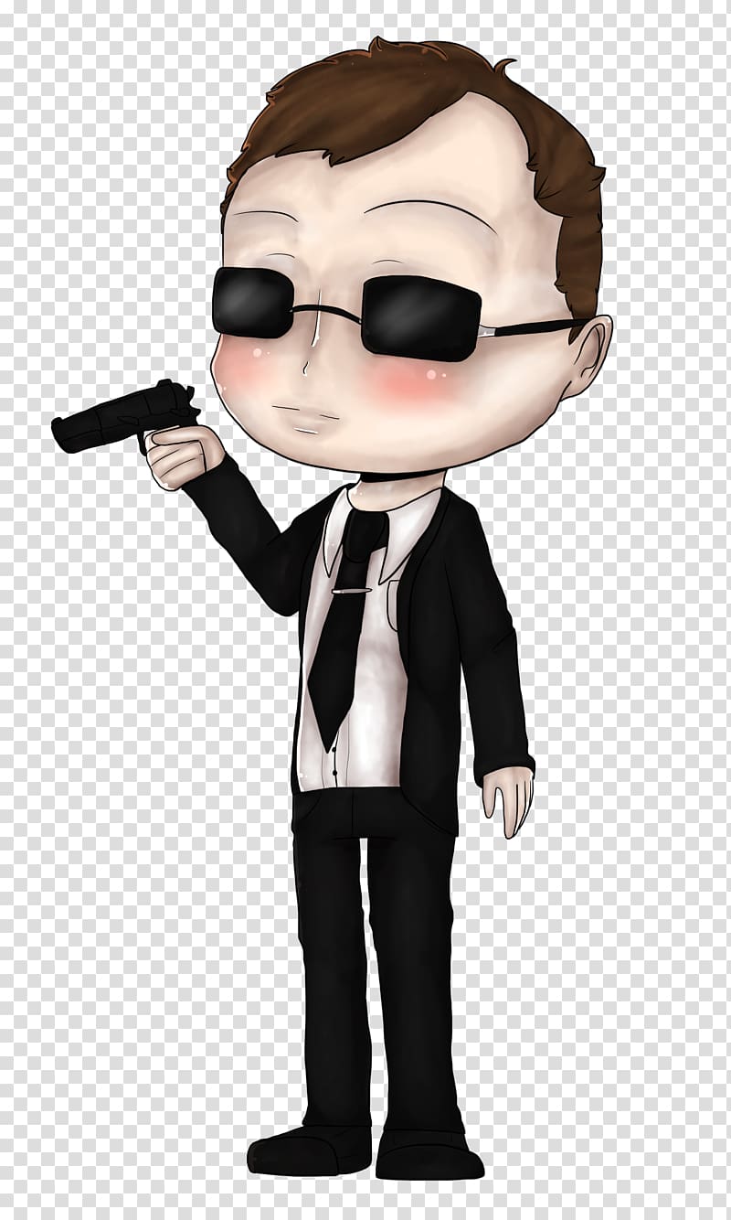 Cartoon Character Mascot Fiction Visual perception, Agent Smith transparent background PNG clipart