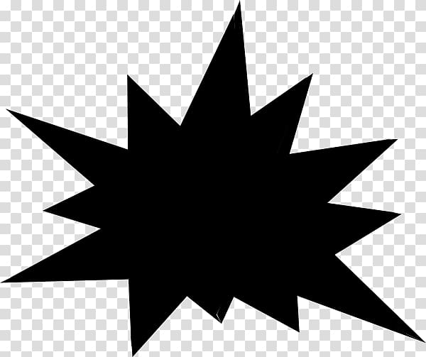 starburst clipart black and white