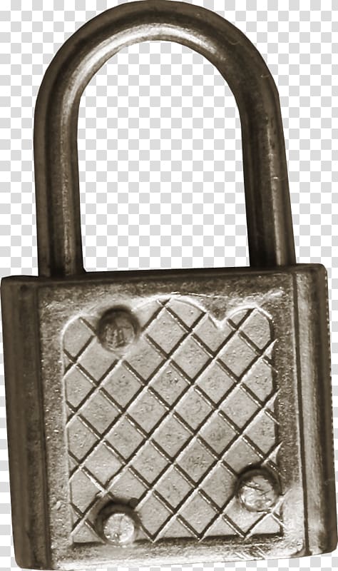 Padlock Door handle, Vintage Lock transparent background PNG clipart