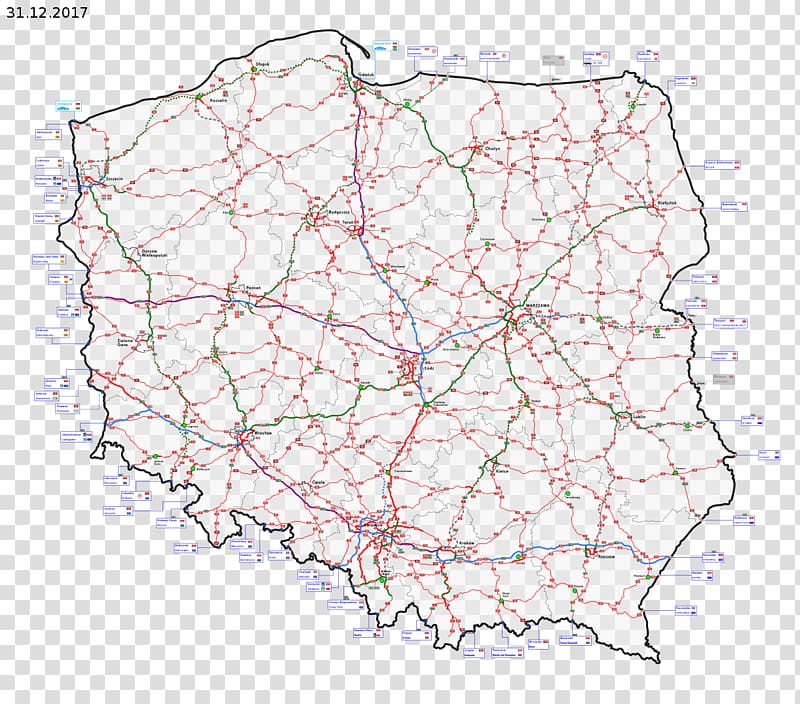 Piotrków Trybunalski Trunk road national road in Poland Controlled-access highway, road transparent background PNG clipart