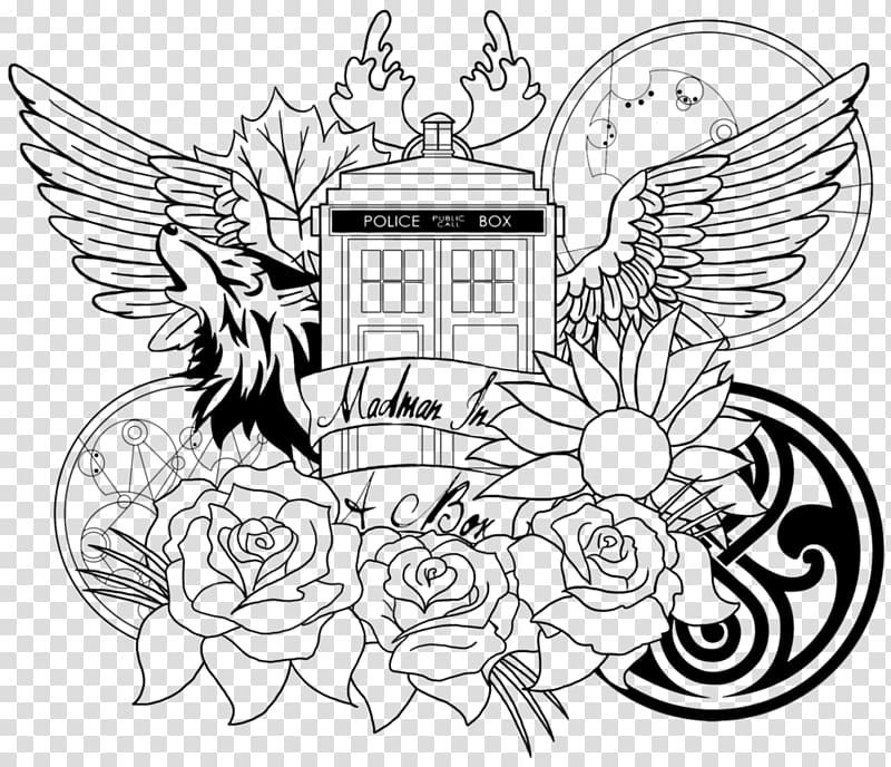 Coloring book Doctor Who: The Colouring Book Amy Pond, exquisite book and doctor\'s cap transparent background PNG clipart