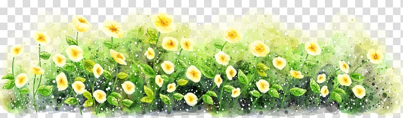 , Flowers in the bush transparent background PNG clipart