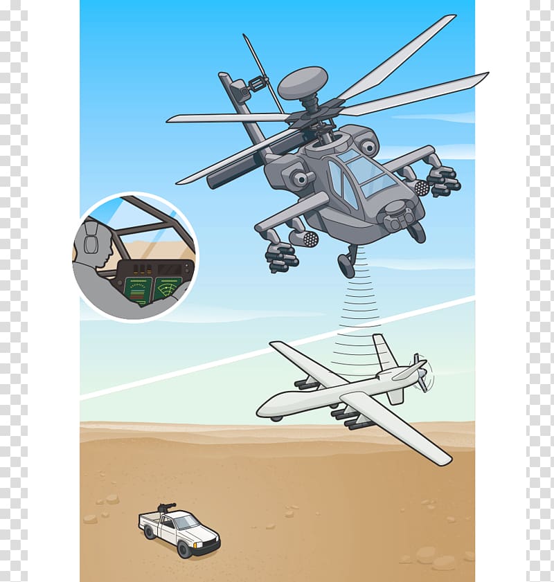 Helicopter rotor Boeing AH-64 Apache Aviation Airplane, apache helicopter transparent background PNG clipart