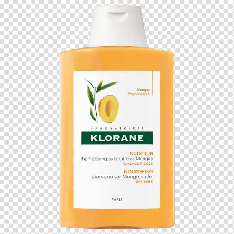 KLORANE Shampoo with Mango Butter KLORANE Leave-In Hair Cream, shampoo transparent background PNG clipart