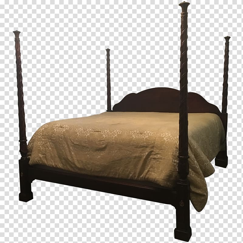 Bed frame Four-poster bed Bed size Furniture, mahogany chair transparent background PNG clipart