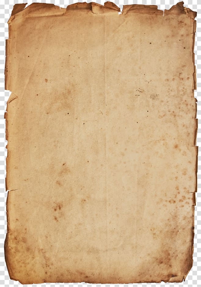 old paper transparent background PNG clipart
