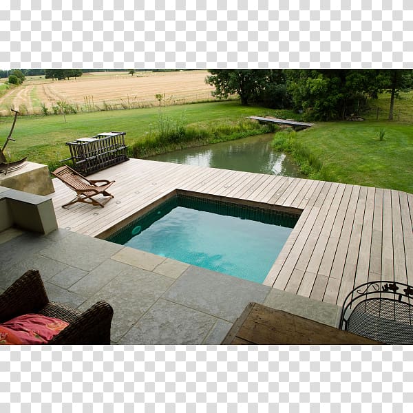 Deck Swimming pool Stone Piscine en bois Wood-plastic composite, Stone transparent background PNG clipart