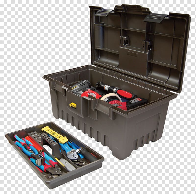 gray plastic toolbox, Hand tool Toolbox Power tool, Toolbox transparent background PNG clipart
