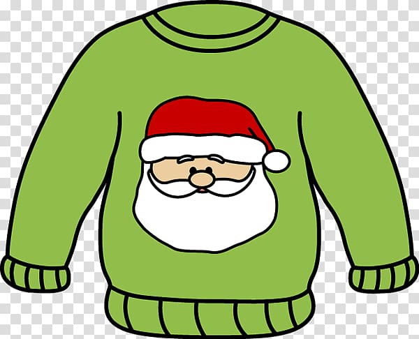 Hoodie Sweater White Christmas jumper , Santa Clothes transparent background PNG clipart