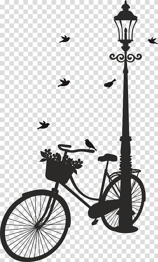 Bicycle Cycling Basket Bird, Bicycle transparent background PNG clipart