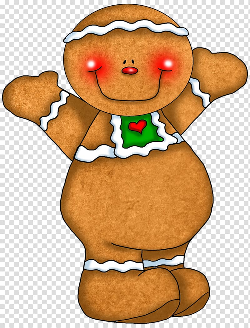 brown Gingerbread illustration, Gingerbread man Cookie Gingerbread house , Cute Gingerbread Ornament transparent background PNG clipart