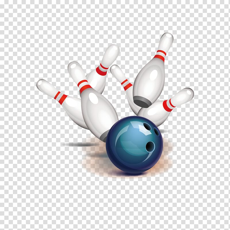 Bowling ball Bowling pin Strike , bowling decoration transparent background PNG clipart