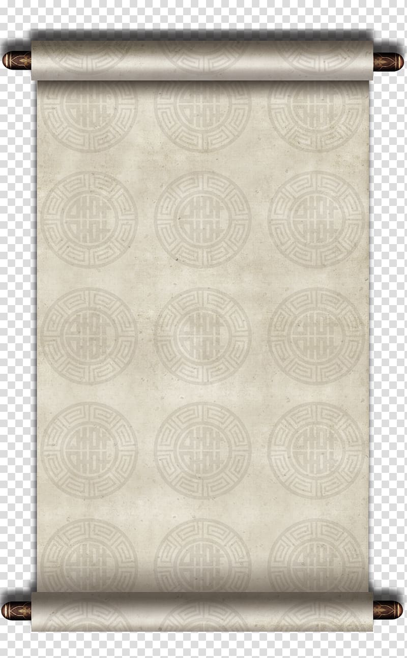 gray rolled paper, China Scroll Paper, China Wind exquisite aesthetic Reel transparent background PNG clipart