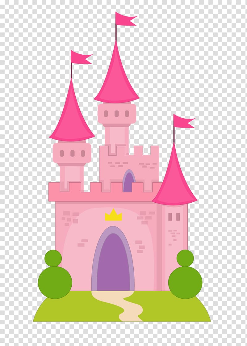 Cinderella Princess Aurora Disney Princess Castle, pink castle transparent  background PNG clipart