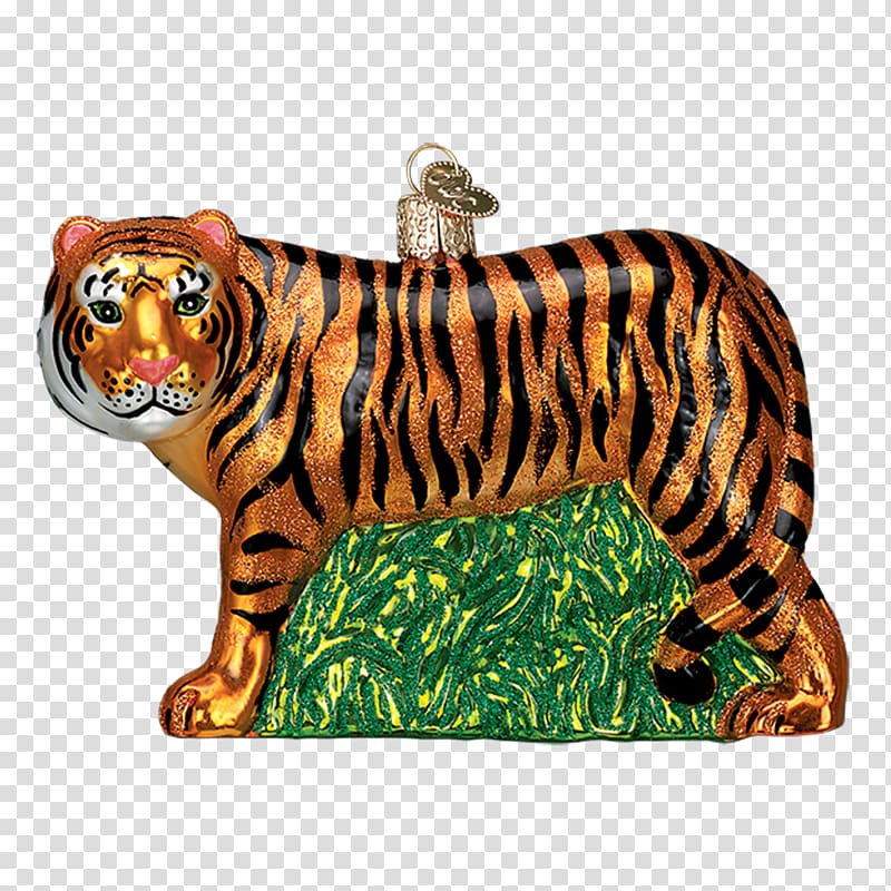 Tiger Cat Christmas ornament Glass, tiger transparent background PNG clipart