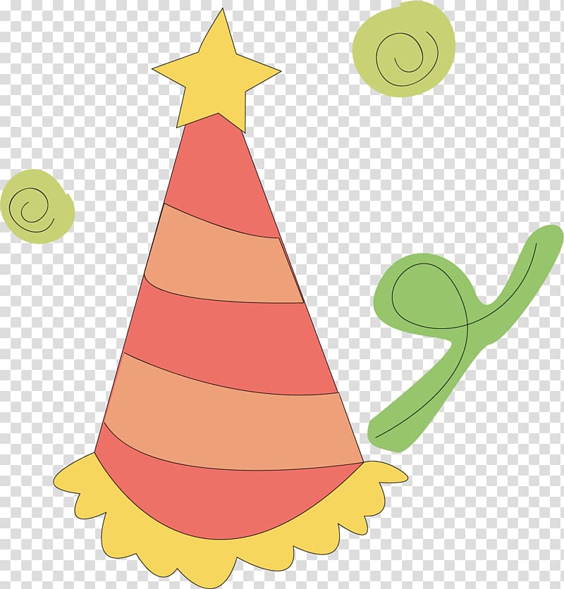 Birthday Hat Cartoon , Hand-painted cartoon hat transparent background PNG clipart