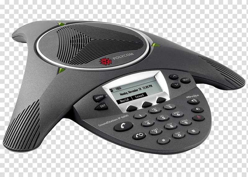 Polycom Ip6000 Conference Phone. Ac Power Or 802.3af Power Over Ethernet Polycom SoundStation 6000 Telephone Conference call, others transparent background PNG clipart