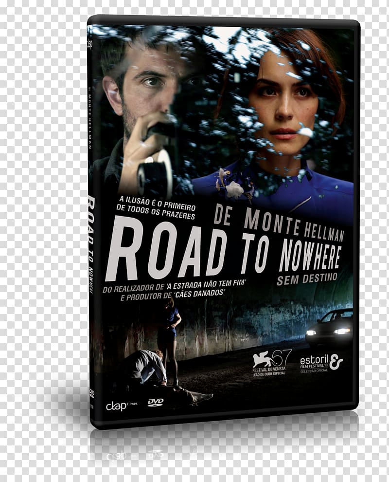 Road to Nowhere Film poster, split screen transparent background PNG clipart