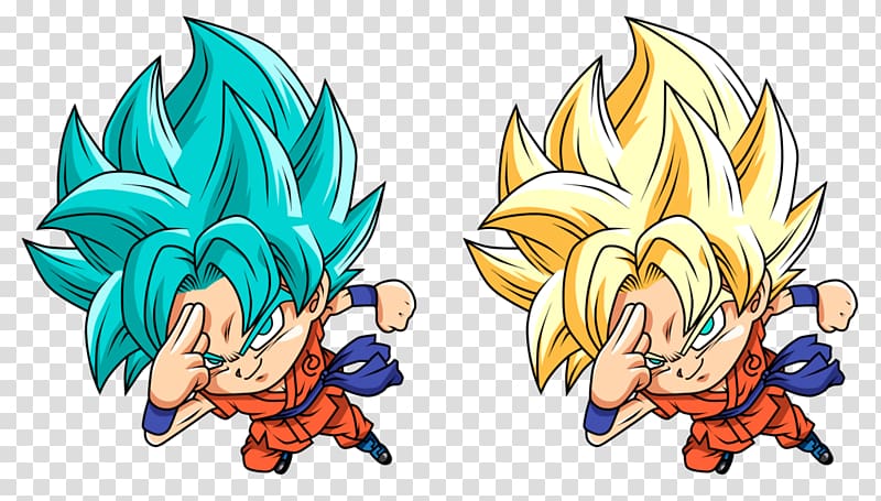 Goku Vegeta Gotenks Gohan Super Saiyan, goku Chibi transparent background PNG clipart