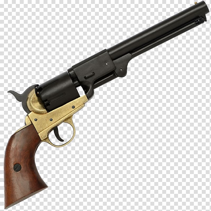 Colt 1851 Navy Revolver Colt M1861 Navy Handgun A. Uberti, Srl., Handgun transparent background PNG clipart