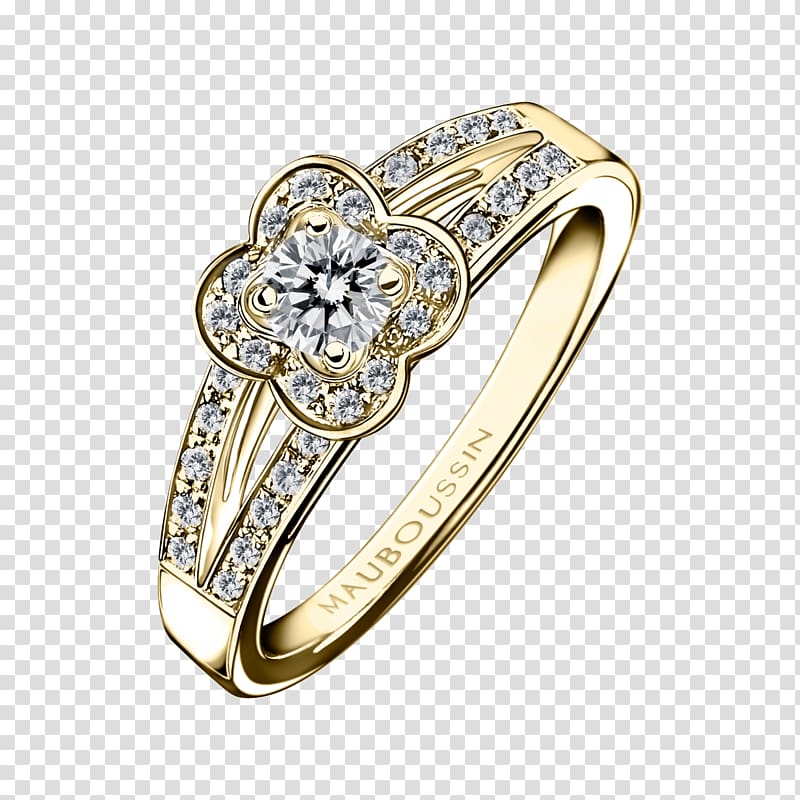 Solitaire Jewellery Engagement ring Mauboussin, Jewellery transparent background PNG clipart