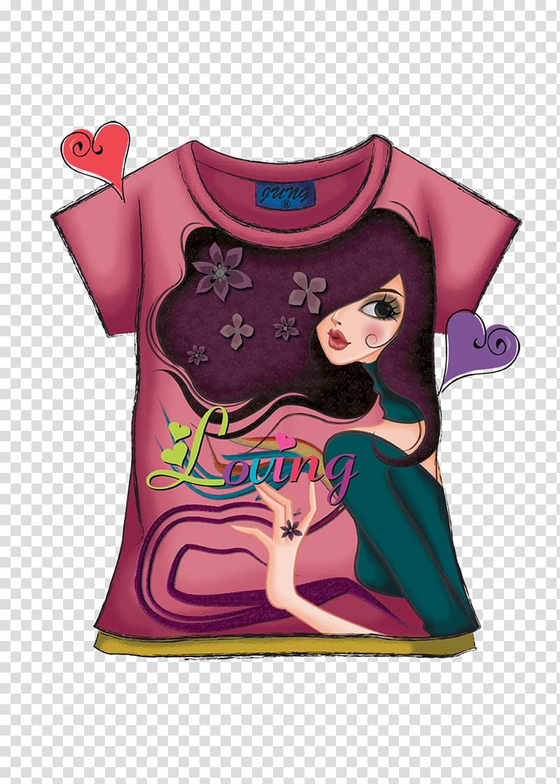 T-shirt Fashion Designer Illustration, T-Shirt transparent background PNG clipart