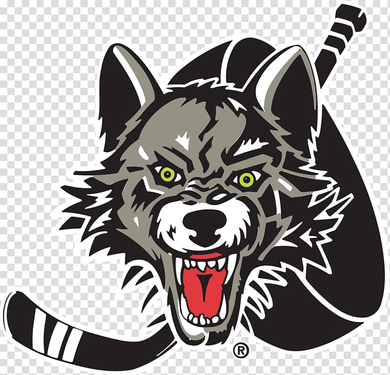 black and gray wolf logo, Chicago Wolves Logo transparent background PNG clipart